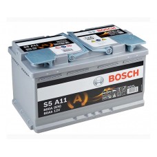 Аккумулятор BOSCH  (S5 А11) AGM 80 обр.